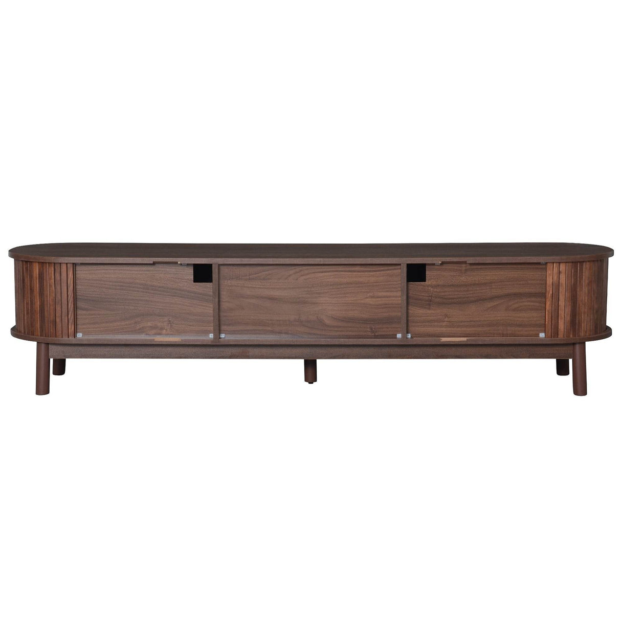 Modern Solid Wood Rattan Media Console TV Stand - Sleep Galleria