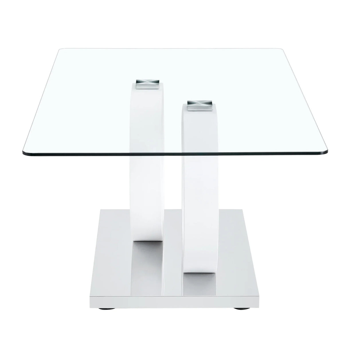 Modern Minimalist Glass Top MDF Coffee Table - Omega Lifestyles