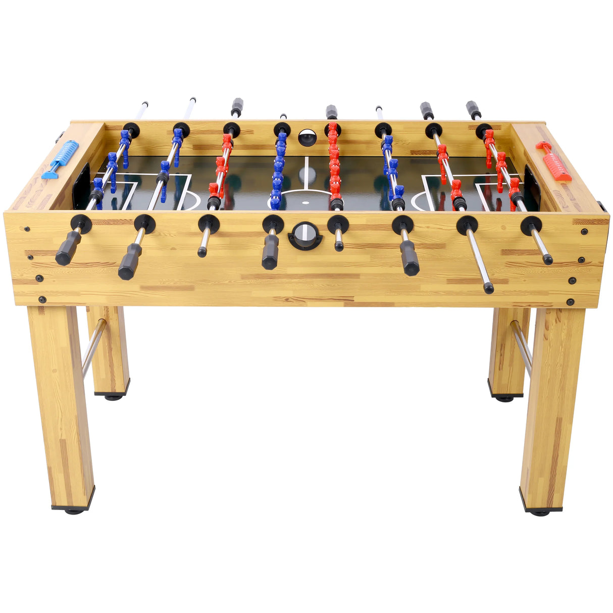 54-Inch Light Cherry Foosball Table With E-Z Spin Bearings - Omega Lifestyles