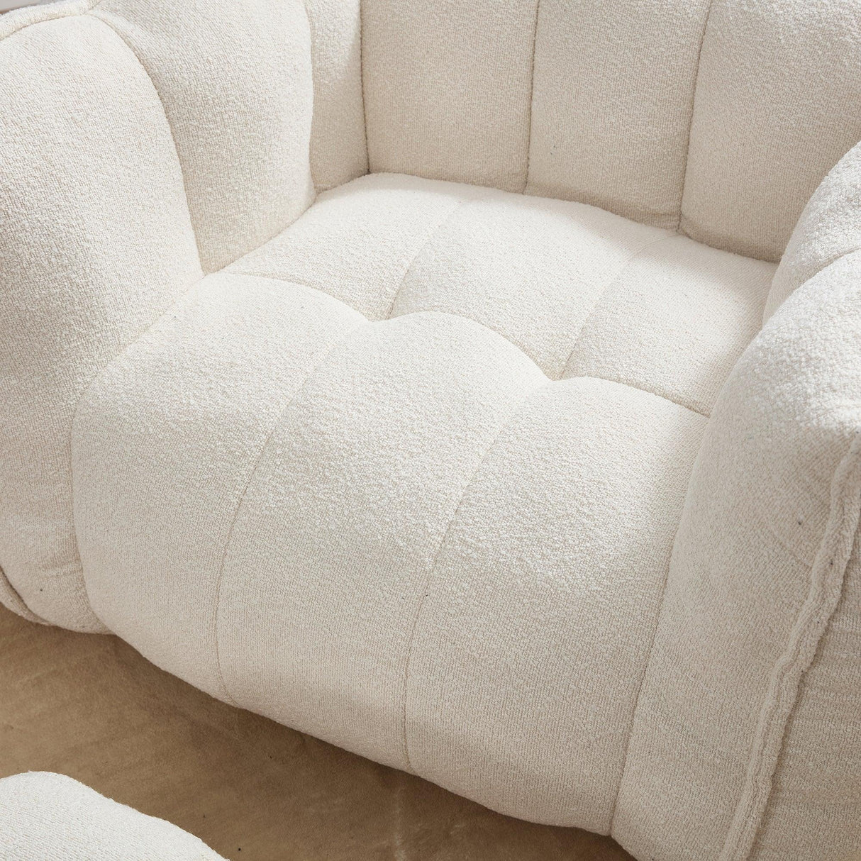 Soft Chenille Bean Bag Chair With High Resilient Foam - Omega Lifestyles