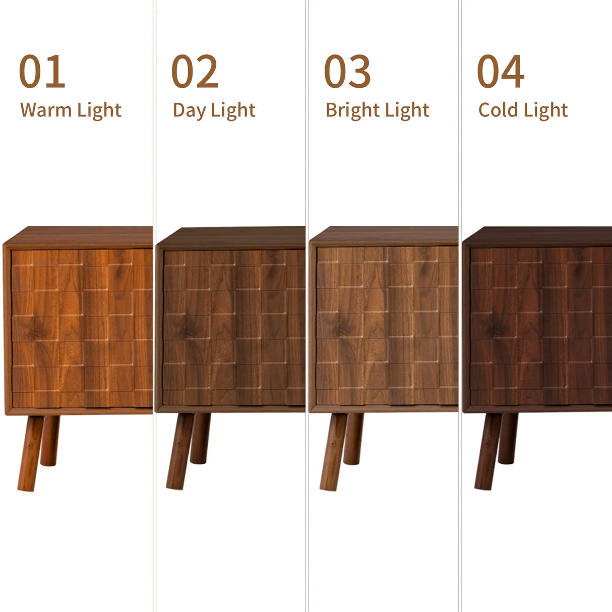 70-Inch Modern Walnut TV Stand With Soft-Closing Hinges - Omega Lifestyles