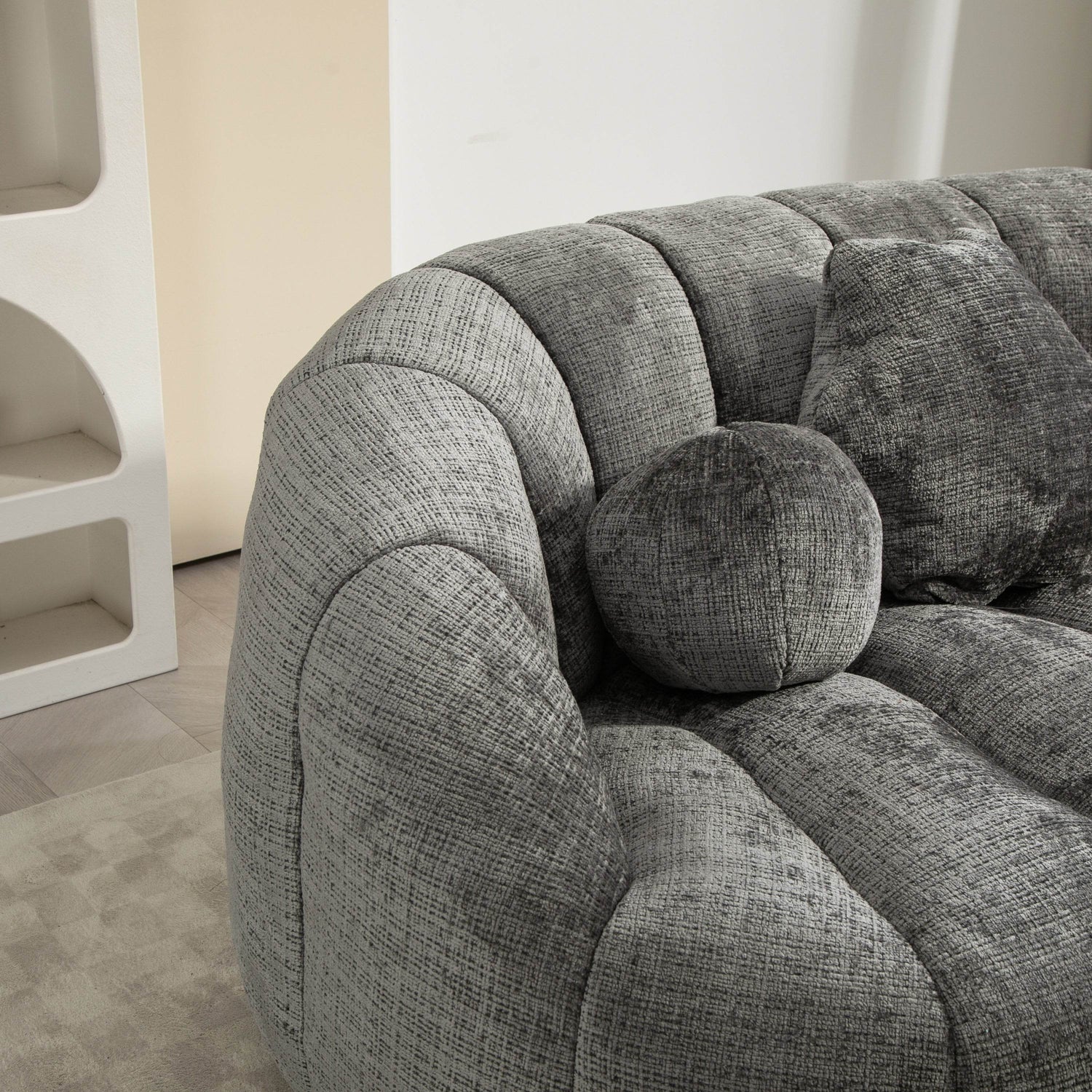 High Density Foam Chenille Bean Bag Lounge Chair - Sleep Galleria