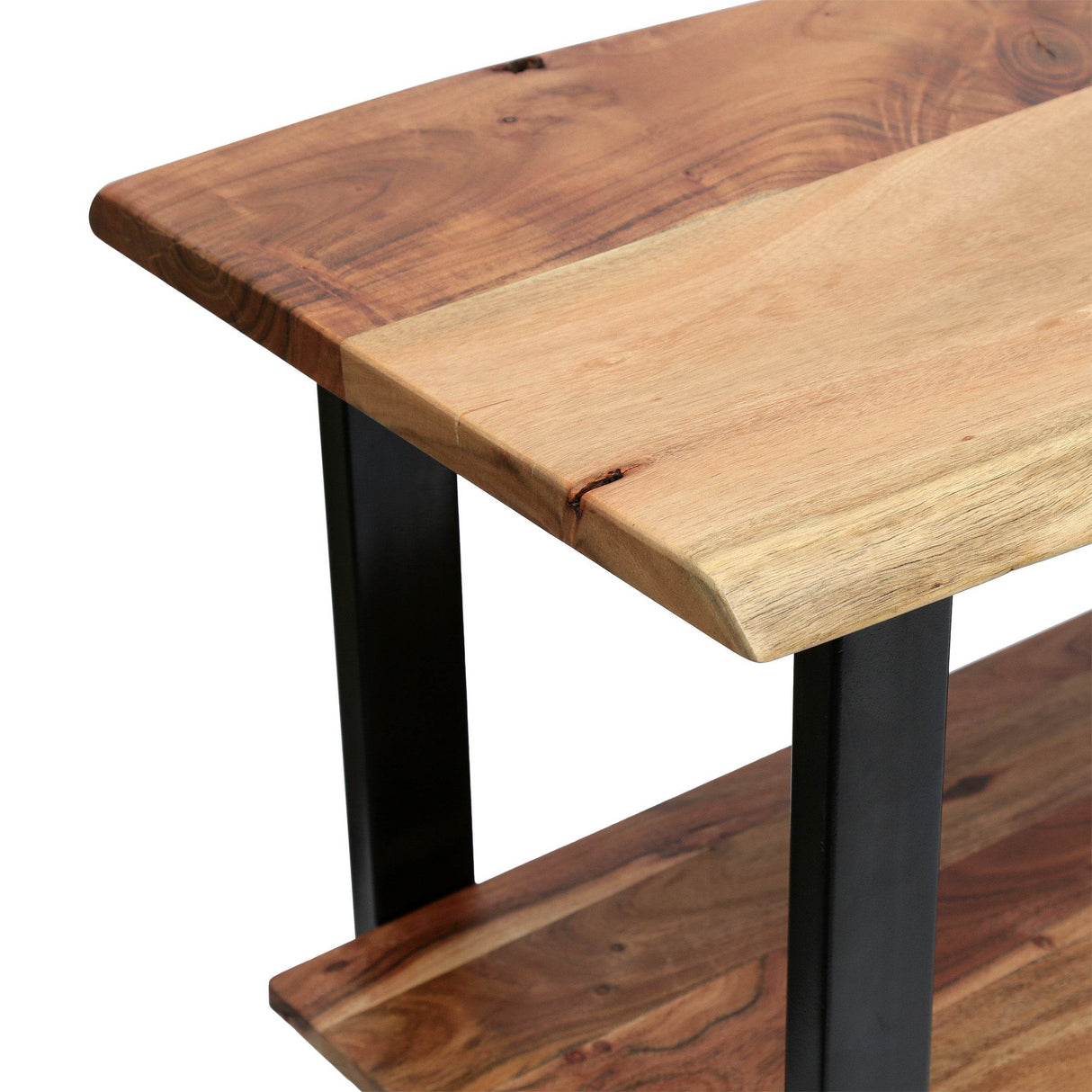 Handcrafted Modern Industrial MDF Metal Media Console Table - Sleep Galleria