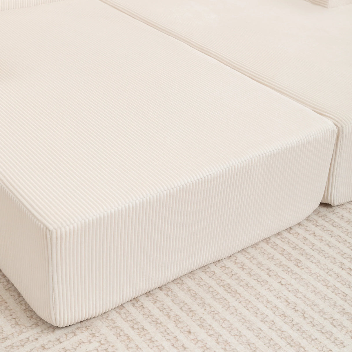 Corduroy Foam High-Density All-Foam Lounge Chair - Omega Lifestyles