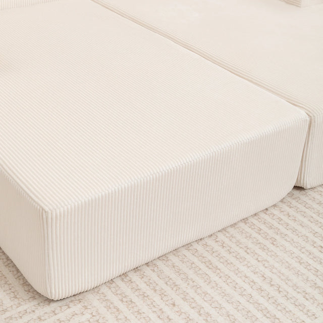 Corduroy Foam High-Density All-Foam Lounge Chair - Omega Lifestyles