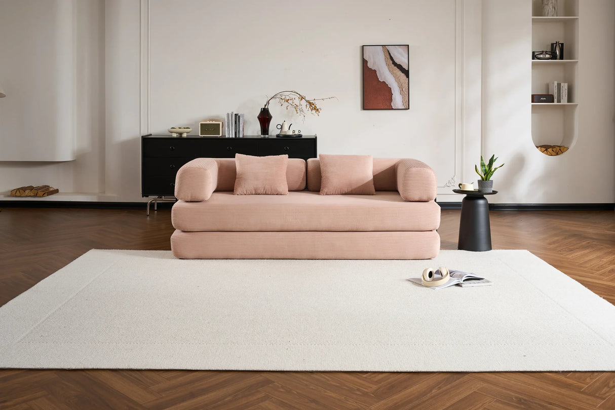 Convertible Corduroy 4-in-1 Sleeper Sofa Bed - Omega Lifestyles