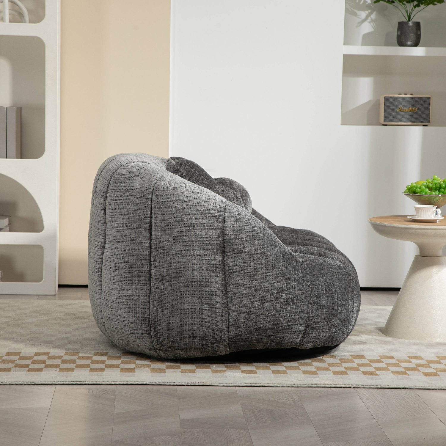 High Density Foam Chenille Bean Bag Lounge Chair - Sleep Galleria