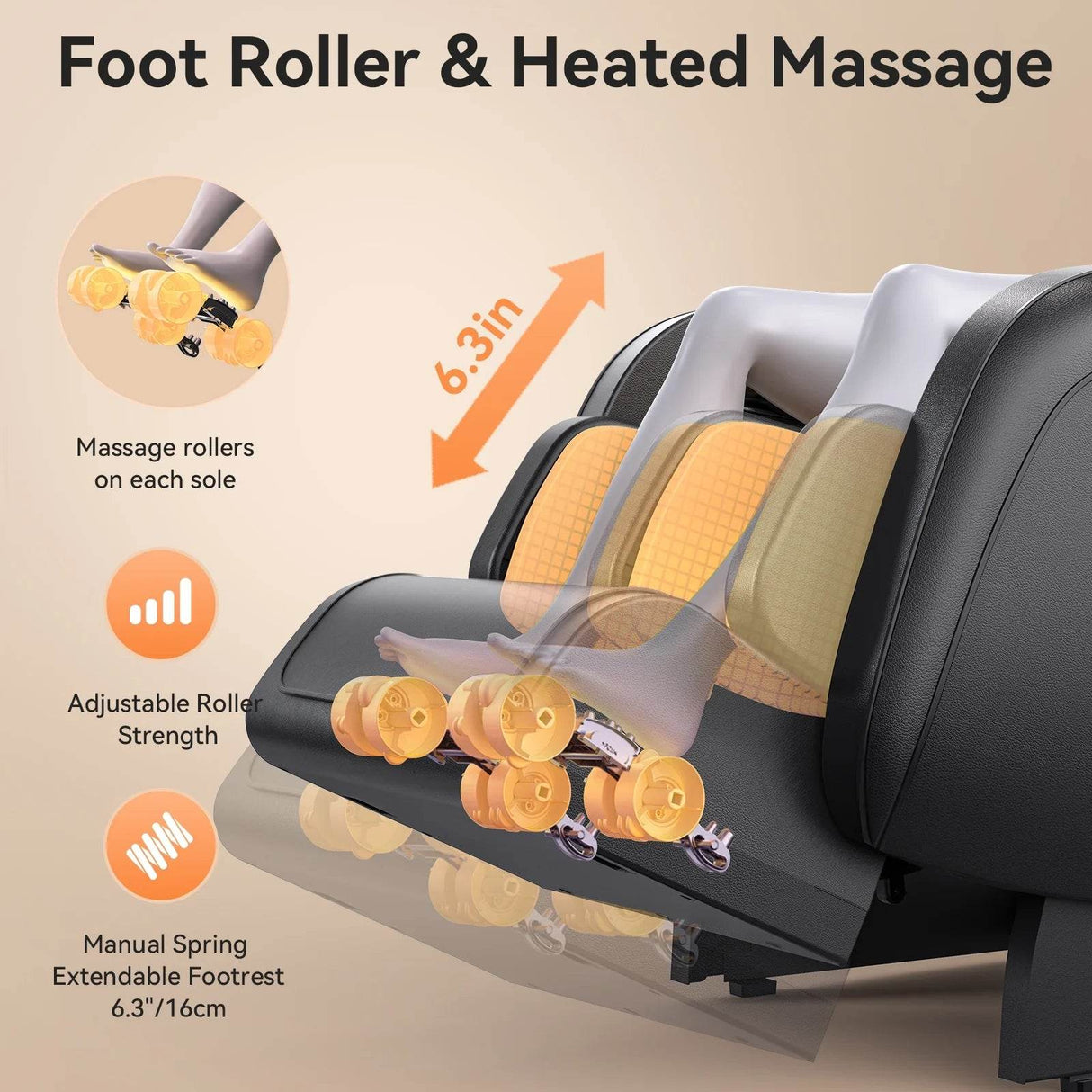 4D Massage Chair Full Body,Zero Gravity Massage Chair with Heat and Foot Massage,Full Body Massage Recliner Chair with Airbags, Kneading, Bluetooth, LCD Touch Control