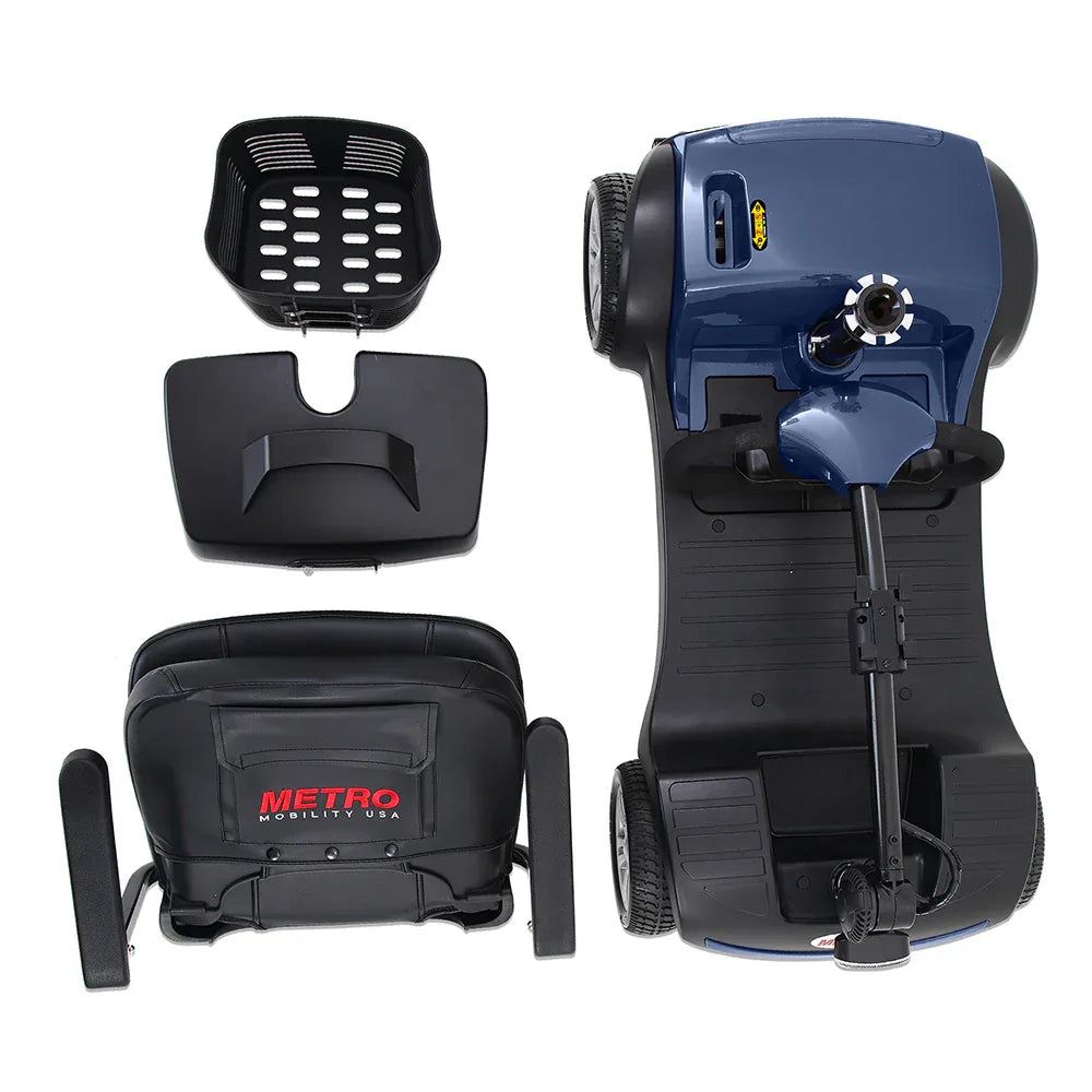 Compact Travel Mobility Scooter 300W Motor 300lbs Capacity - Omega Lifestyles