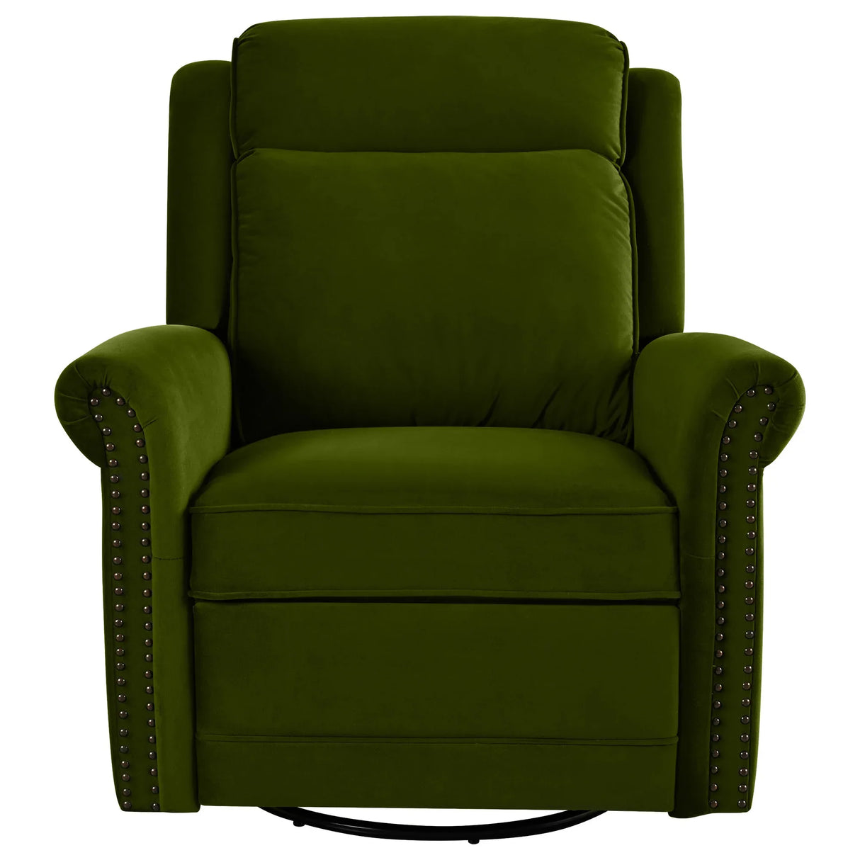 Modern Velvet Adjustable Backrest Swivel Recliner Chair - Omega Lifestyles