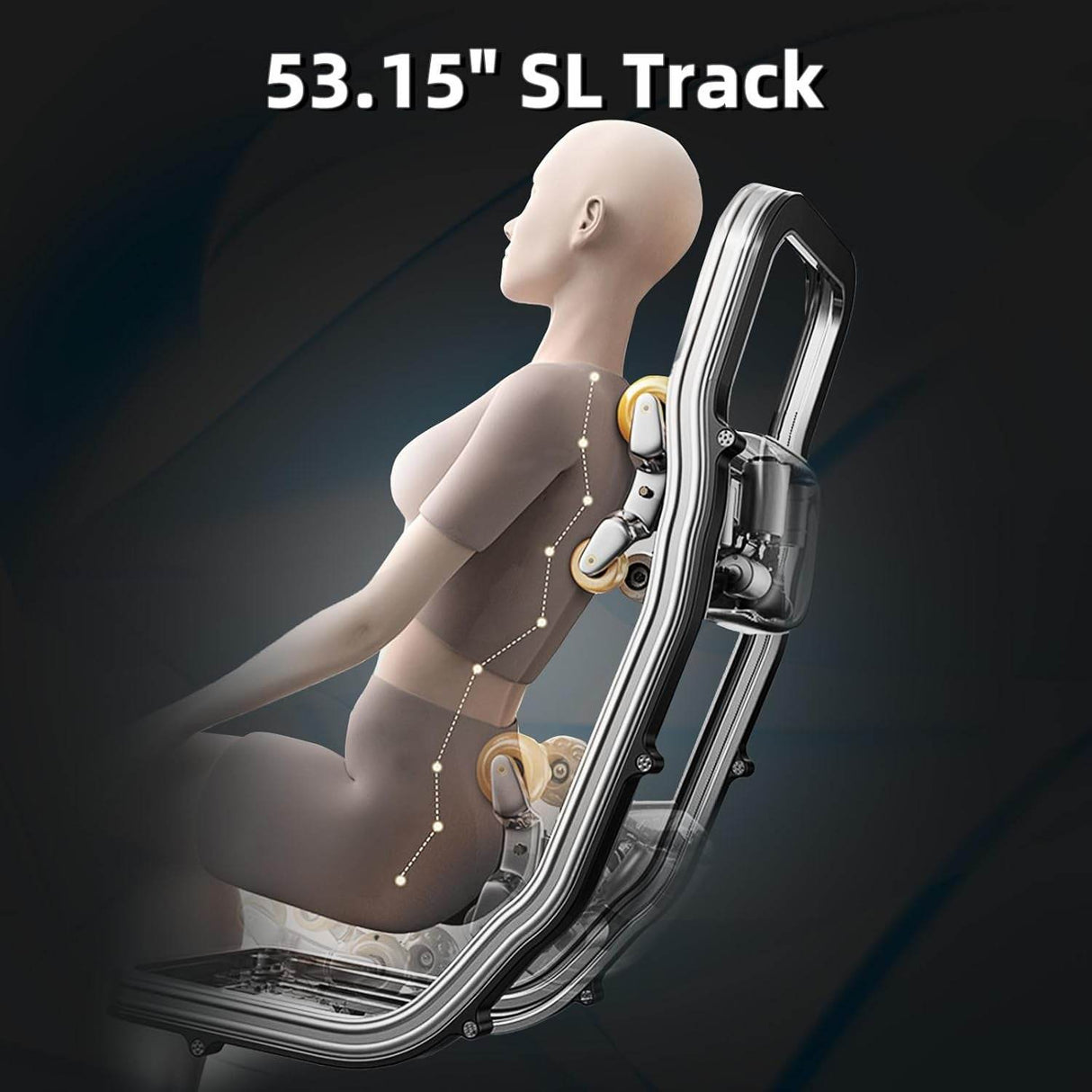 2025 A303 Massage Chair Irest System, Full Body with Heat, Zero Gravity, SL Track Shiatsu Recliner with Automatic Body Scan, Footrest Calfrest Exntension (Black)