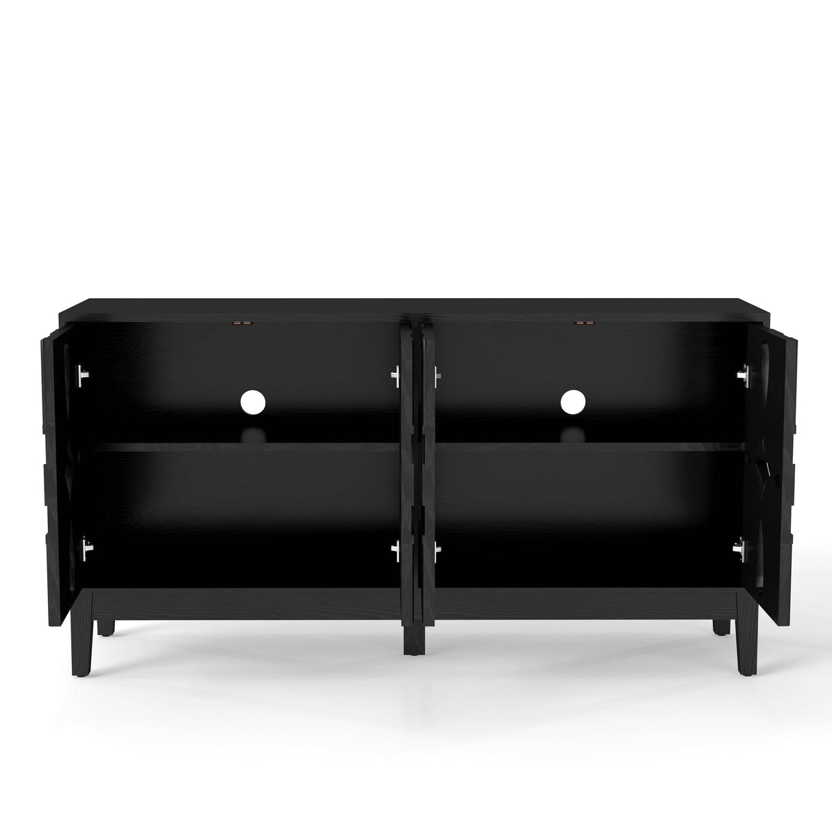 Mid Century Modern Solid Wood Storage Sideboard Cabinet - Sleep Galleria