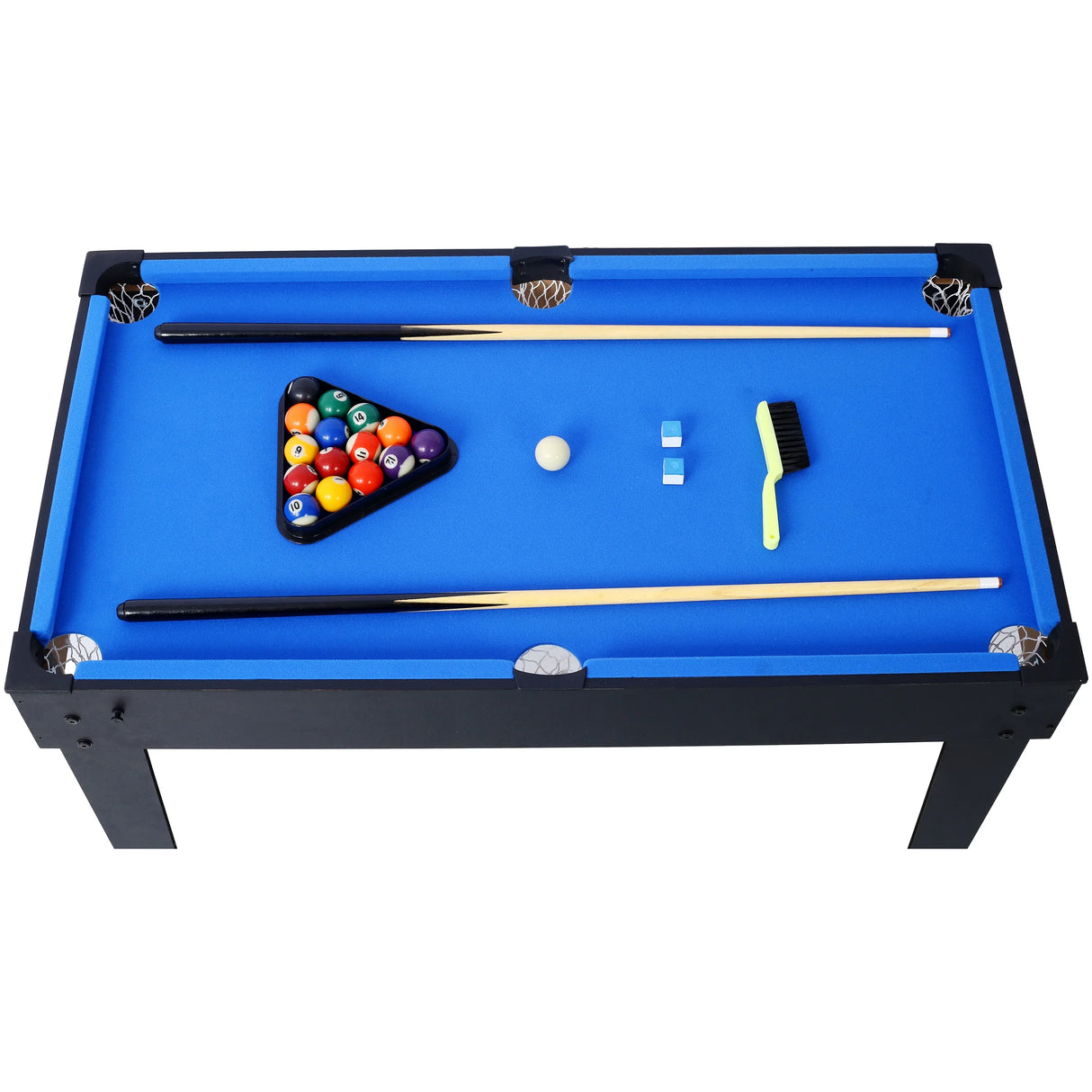 5-in-1 Multi-Game Table Billiards Foosball Ping Pong Basketball - Omega Lifestyles