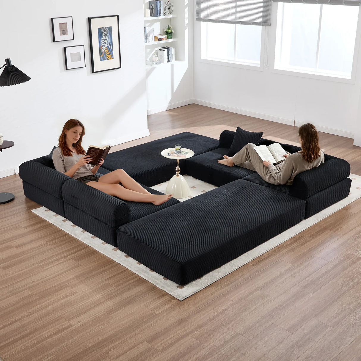 Convertible Corduroy Memory Foam Folding Sofa Bed - Omega Lifestyles