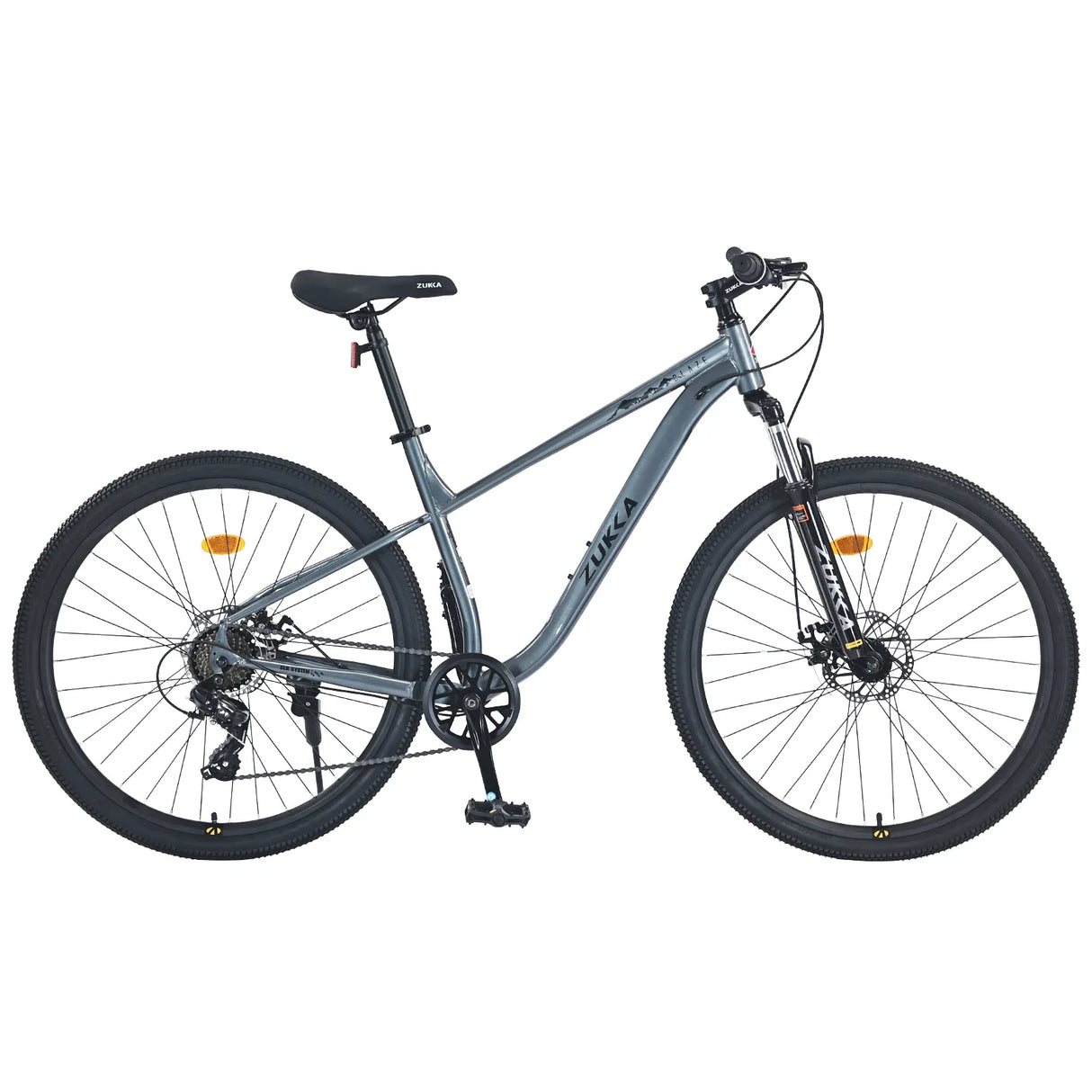 27.5-Inch 8-Speed Steel Frame Mountain Bike With Suspension - Omega Lifestyles