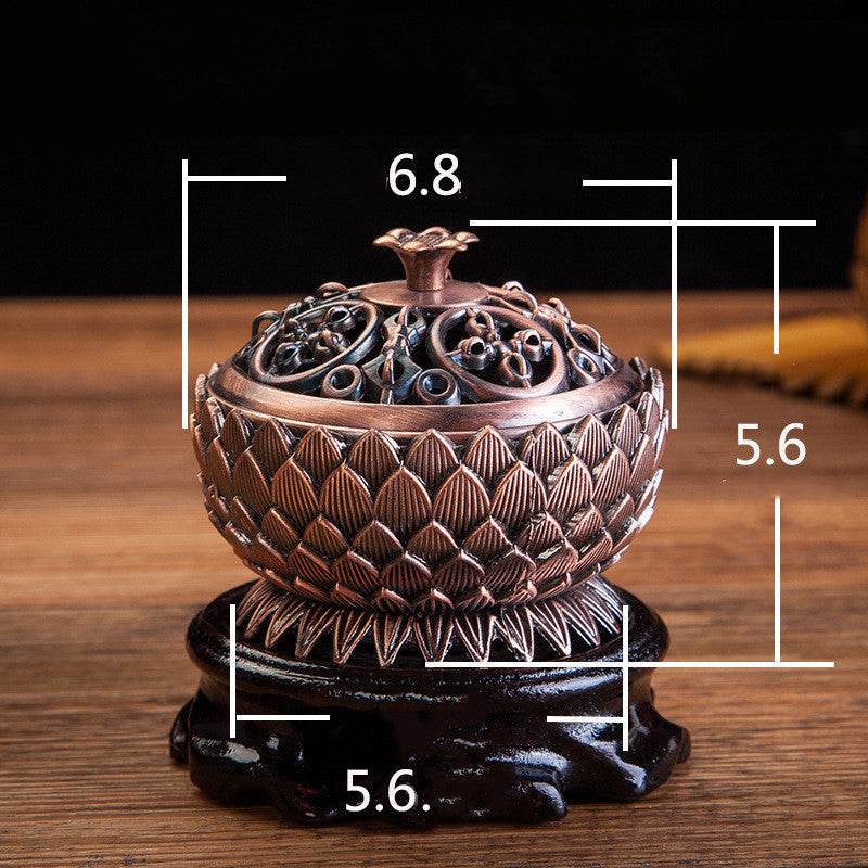 Lotus Brass Aromatherapy Burner With Artistic Trumpet Design - Sleep Galleria