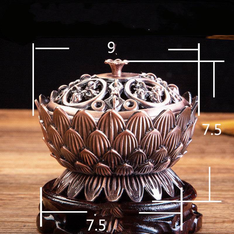 Lotus Brass Aromatherapy Burner With Artistic Trumpet Design - Sleep Galleria