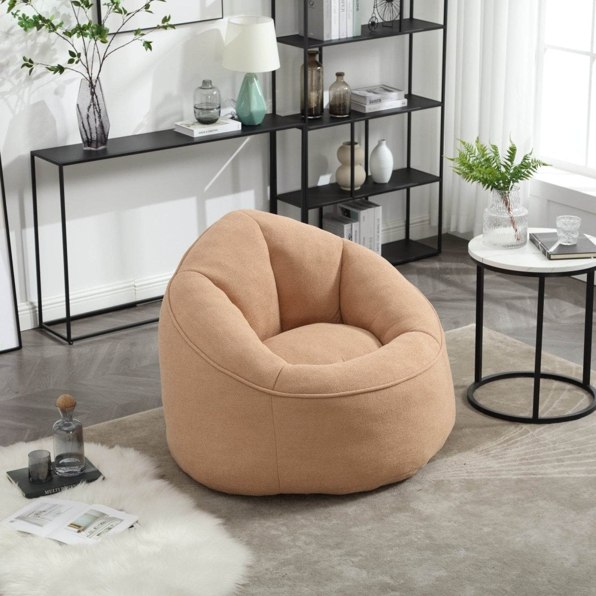 Microfiber Foam Filled Bean Bag Chair - Sleep Galleria