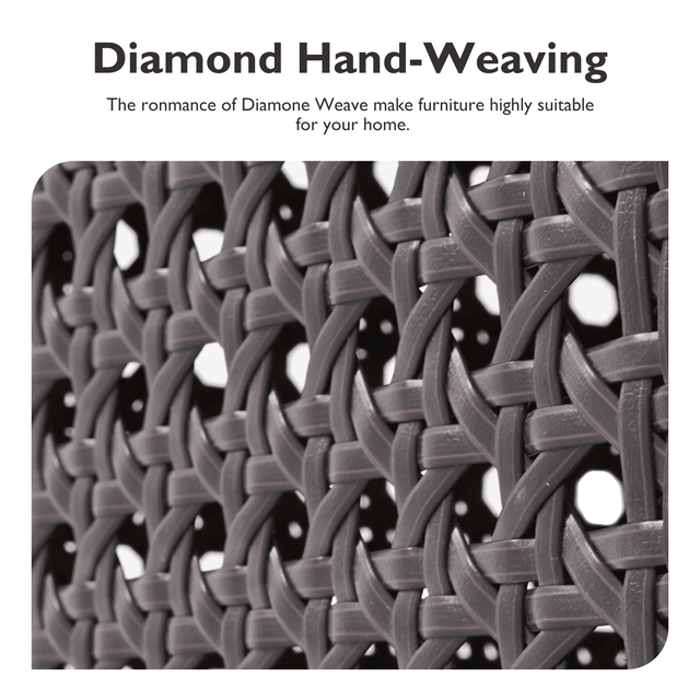 Diamond Weave Outdoor Sectional Furniture Set With Cushions - Omega Lifestyles