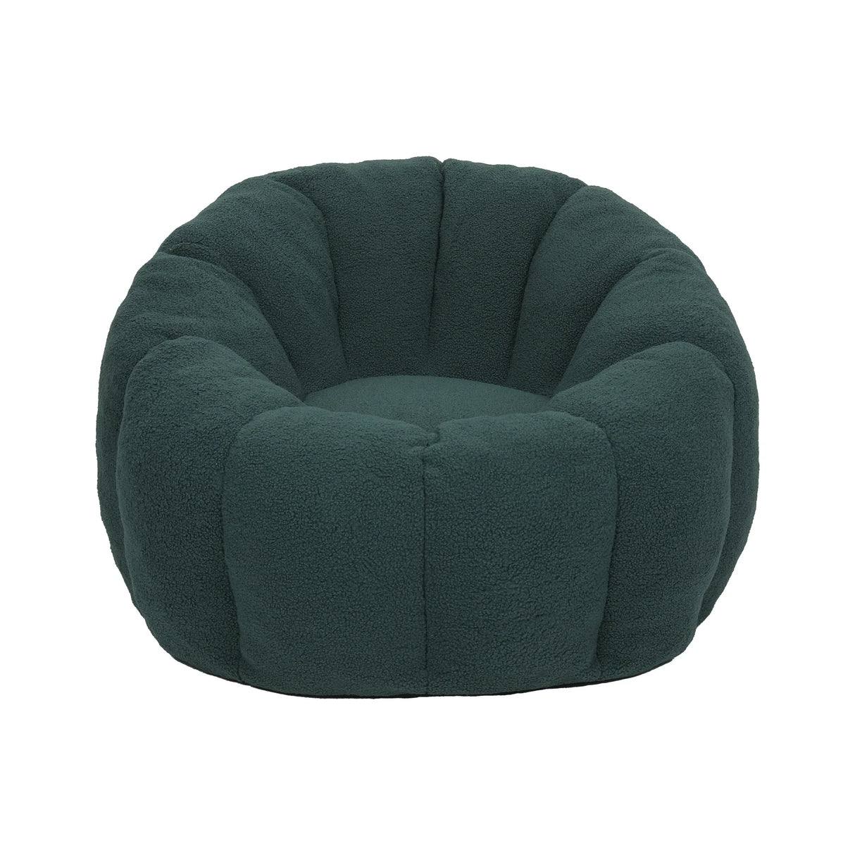 Plush Teddy Fabric Foam Filled Bean Bag Chair - Omega Lifestyles
