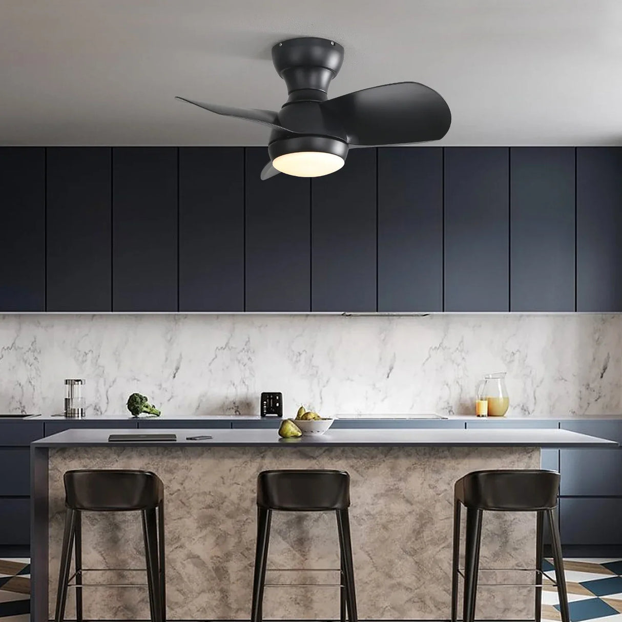 23-Inch Indoor Ceiling Fan With LED Light - Omega Lifestyles