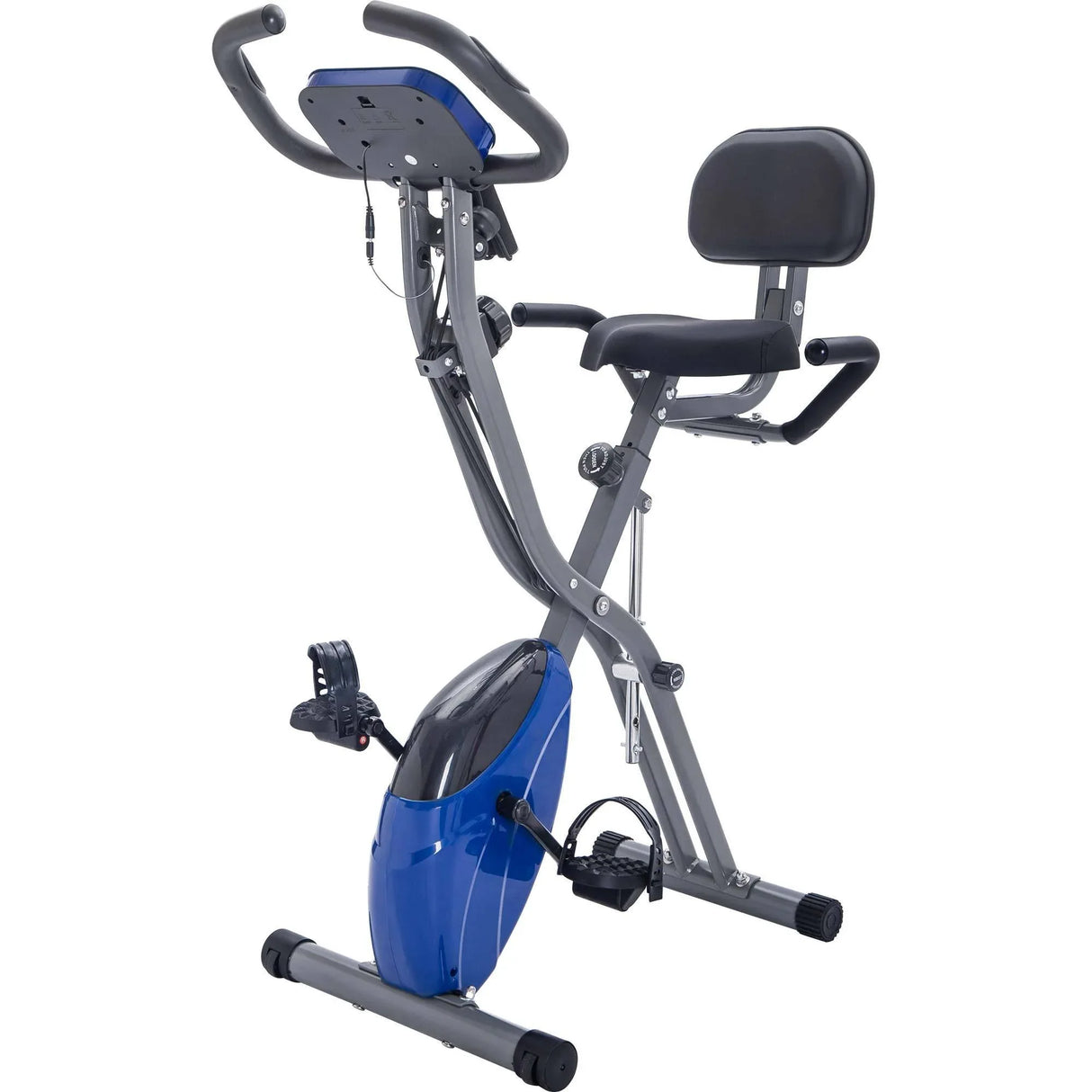 Folding Magnetic Resistance Exercise Bike With Arm Bands - Omega Lifestyles