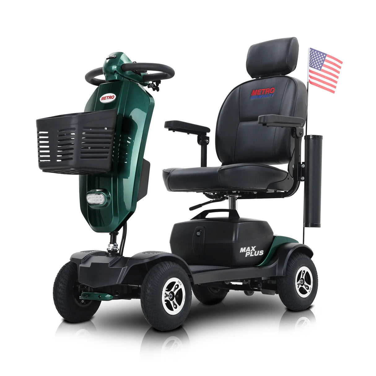 Outdoor Compact Emerald Mobility Scooter With USB Charger Port - Omega Lifestyles