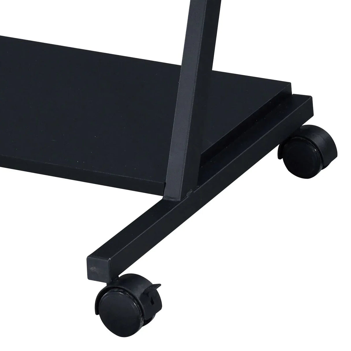 Black Metal Synthetic Wood Rectangular Gaming Desk - Omega Lifestyles