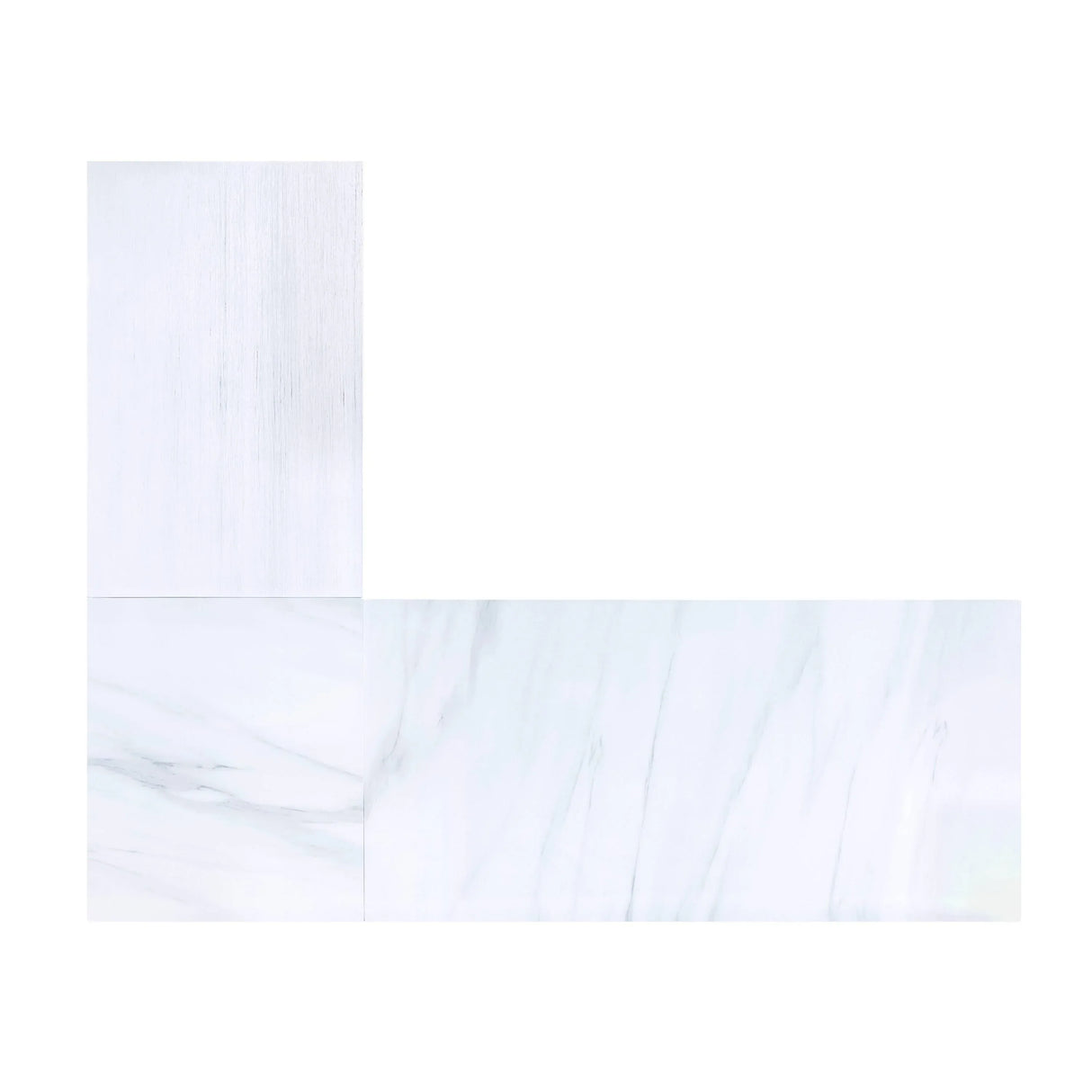 Marble Top Weathered Gray L-Shaped Lift-Top Writing Desk - Omega Lifestyles