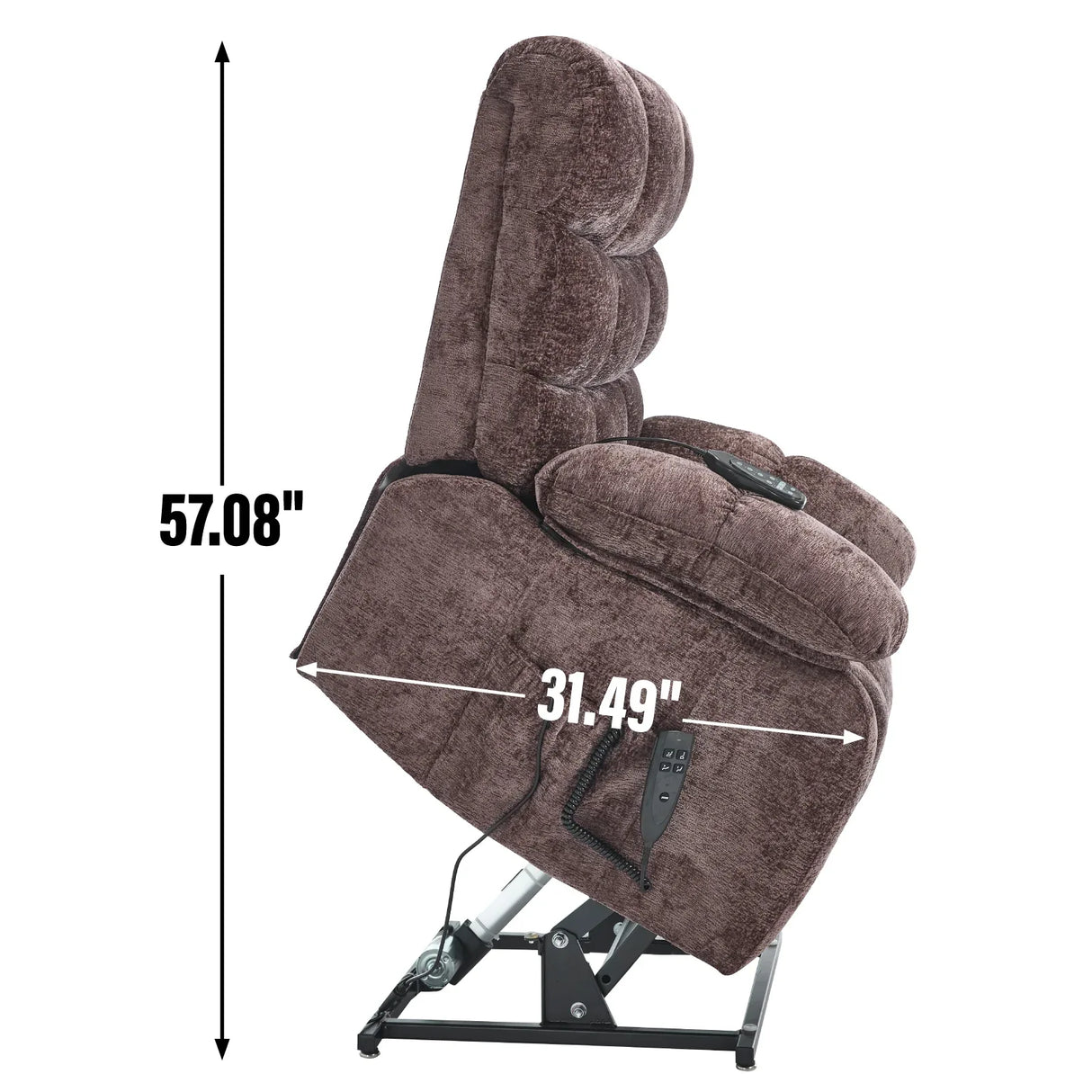 Medium-Firm Power Lift Recliner Chair With Heat Massage - Omega Lifestyles