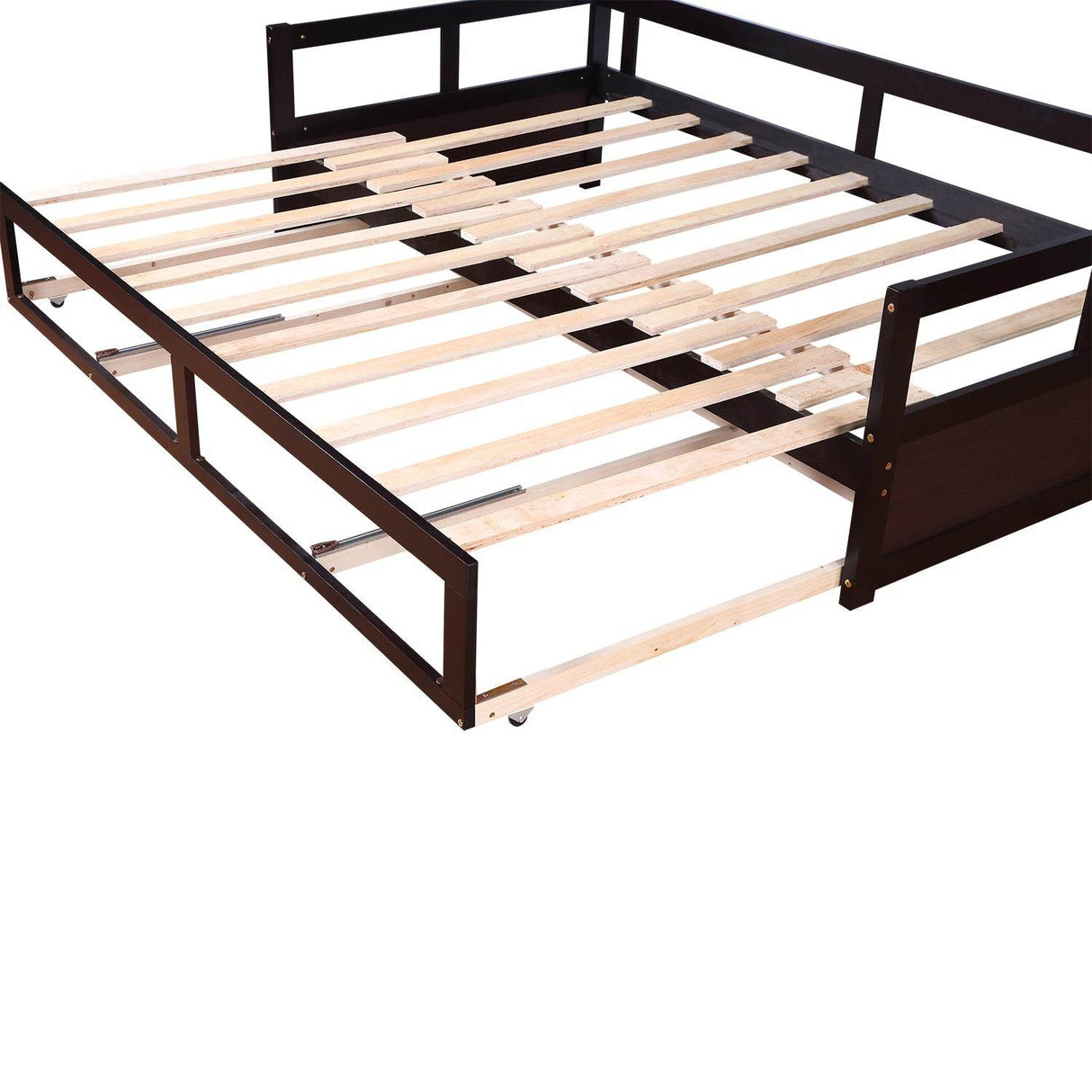Twin Extendable Solid Wood Daybed With Trundle And Storage Drawers - Omega Lifestyles