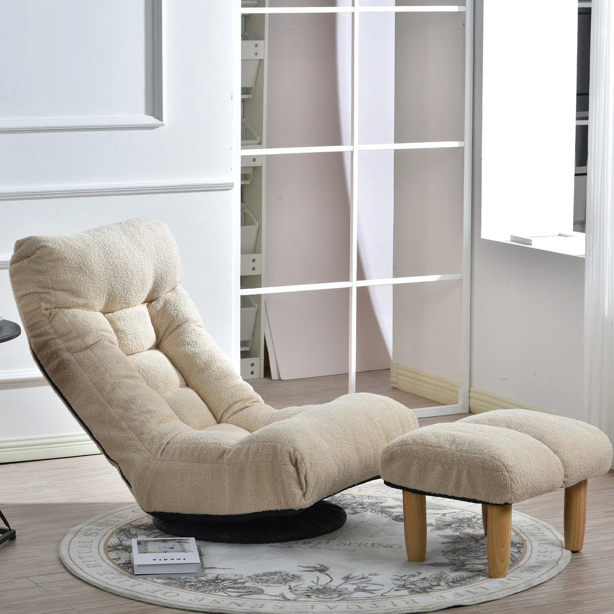 Adjustable Japanese Style Reclining Cotton Sofa Chair - Omega Lifestyles