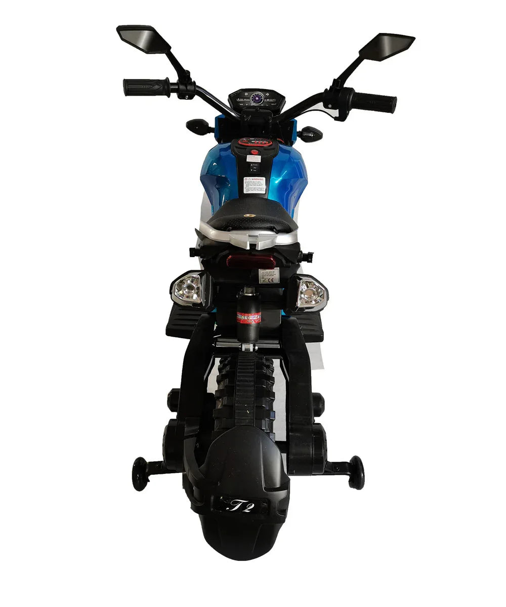 12V Kids Electric Ride-On Motorcycle With Training Wheels - Omega Lifestyles