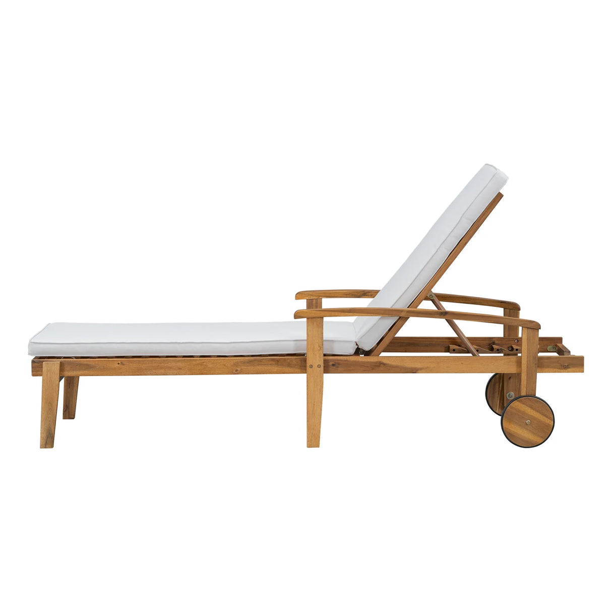 Acacia Wood Adjustable Reclining Chaise Lounge - Omega Lifestyles