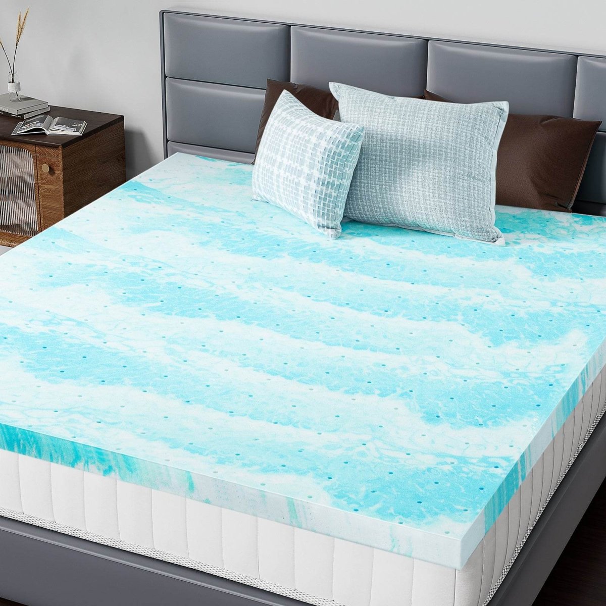 Memory Foam Cooling Gel Infused Mattress Topper - Sleep Galleria