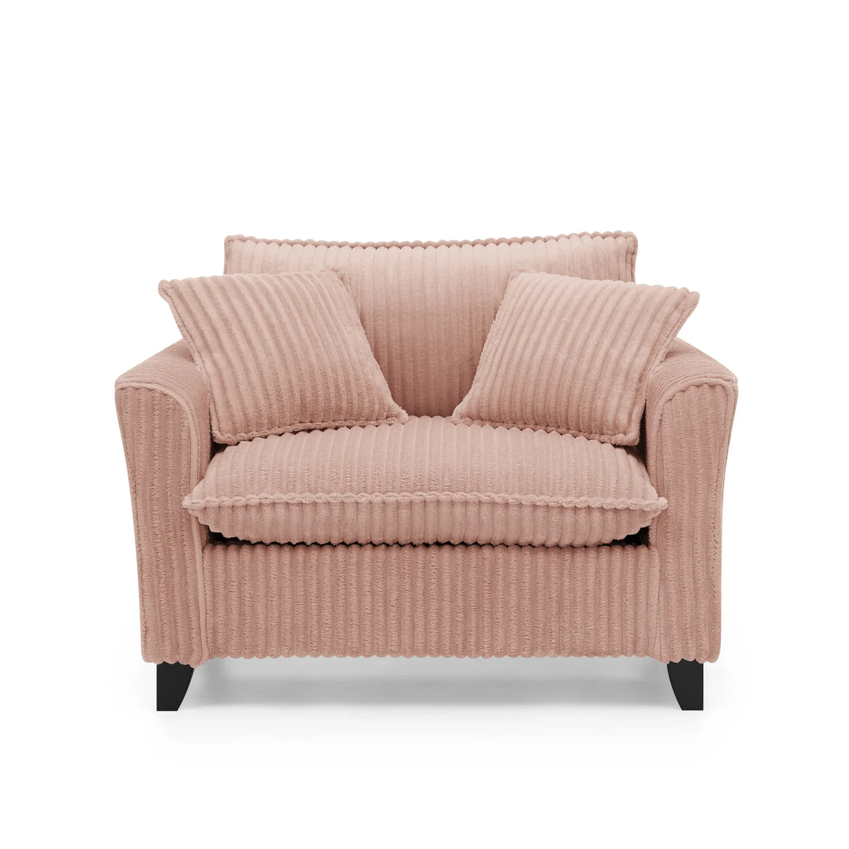 Corduroy Foam Lazyman Single-Person Sofa Chair Pink - Omega Lifestyles