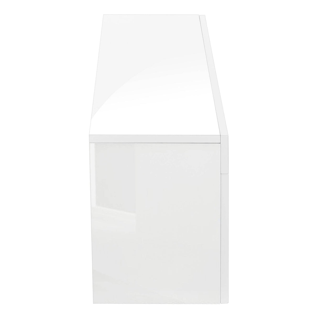 Modern Glossy White MDF TV Stand Console - Sleep Galleria