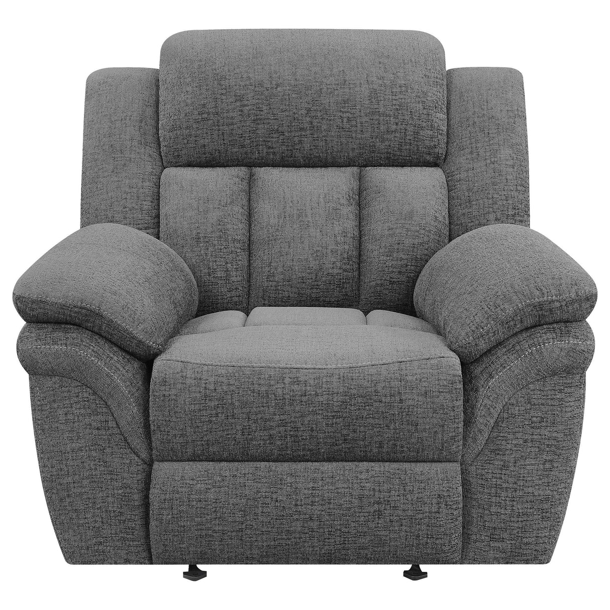 Charcoal Upholstered Power Glider Recliner With Pocket Coils - Omega Lifestyles