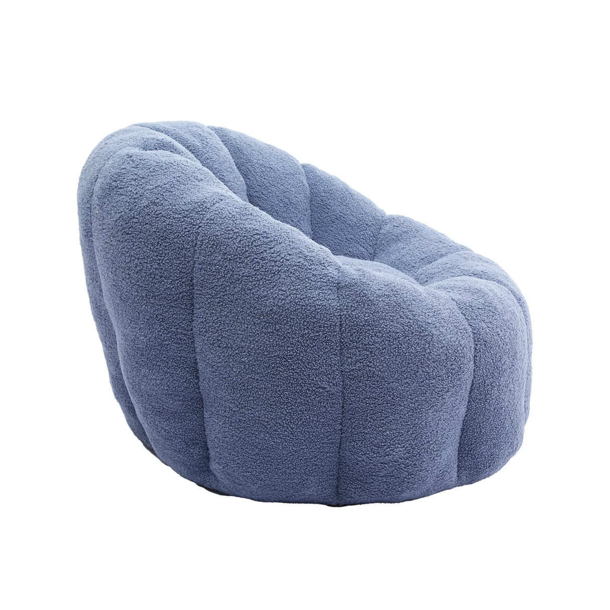 Plush Teddy Foam Bean Bag Chair With Armrests - Omega Lifestyles