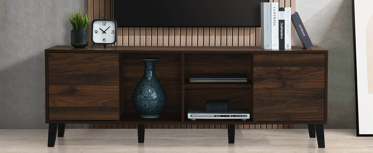 Mid Century Retro Particle Board TV Stand Console - Omega Lifestyles