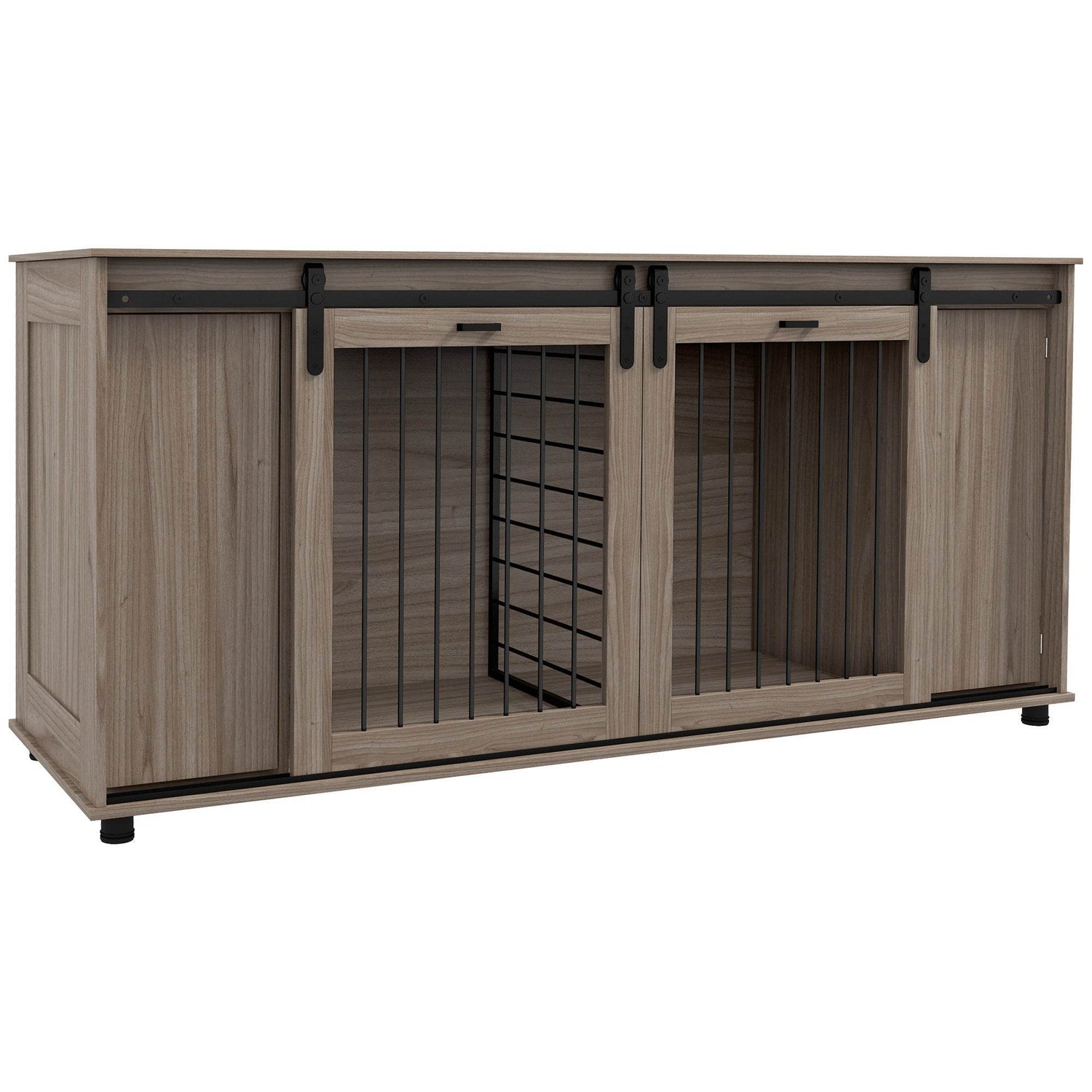 Modern Multipurpose Dog Crate Furniture With Storage - Sleep Galleria