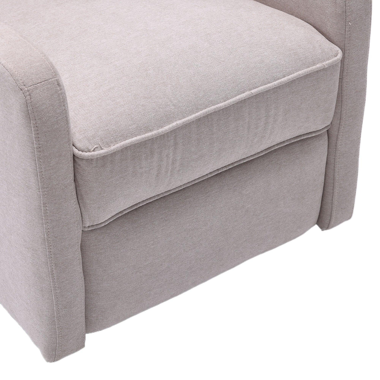 Multi-Functional Linen Recliner Chair With Rocking Swivel - Omega Lifestyles