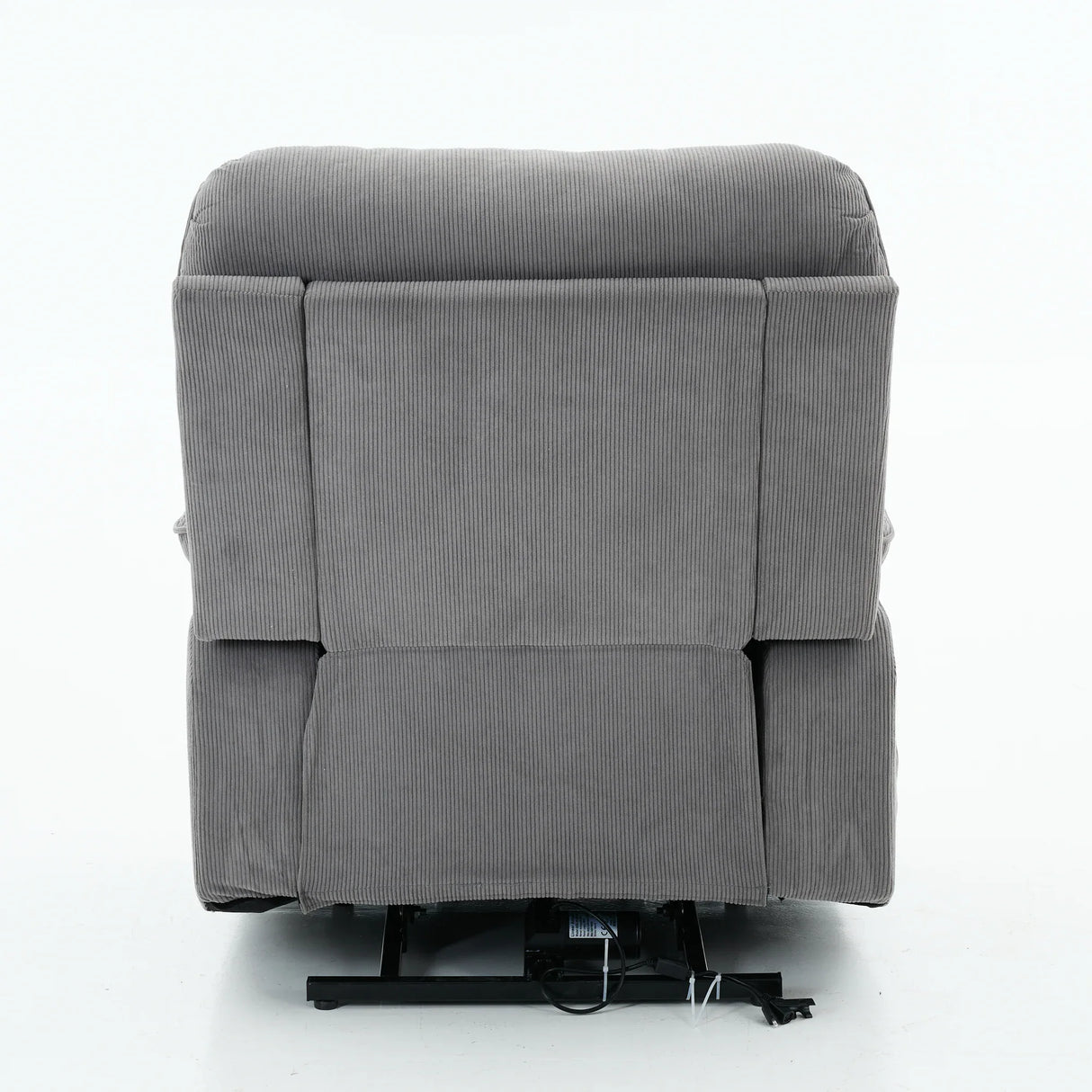 Medium-Firm Corduroy Remote-Controlled Heating Massage Recliner - Omega Lifestyles