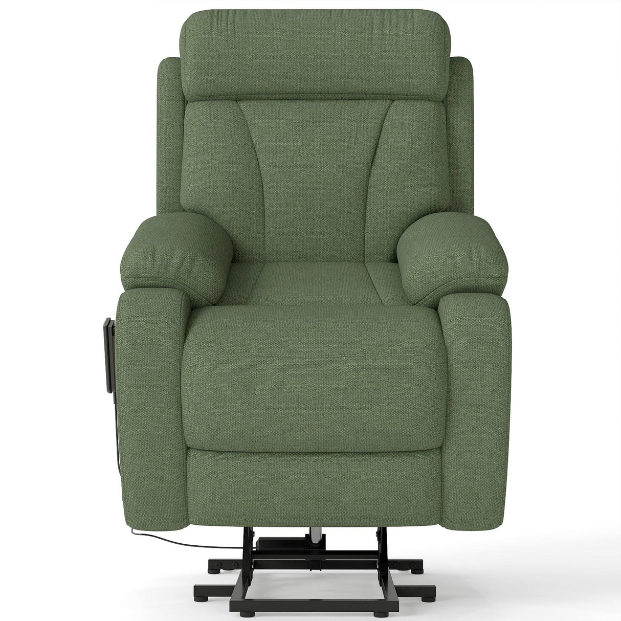 Power Lift Recliner Medium-Soft Snowflake Velvet Chair - Omega Lifestyles