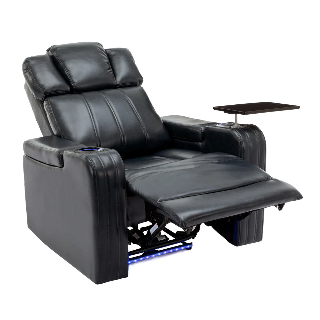 Power PU Leather Recliner Chair With Cooling Cup Holder - Omega Lifestyles