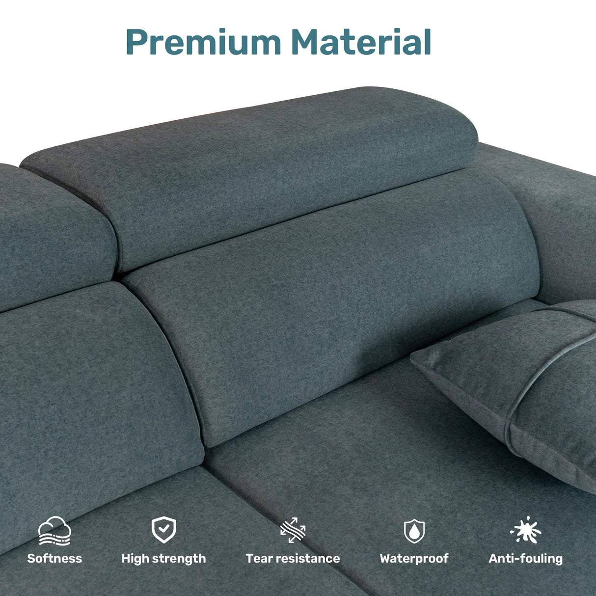 Power Recliner Sofa With Wireless Charging And Bluetooth - Omega Lifestyles