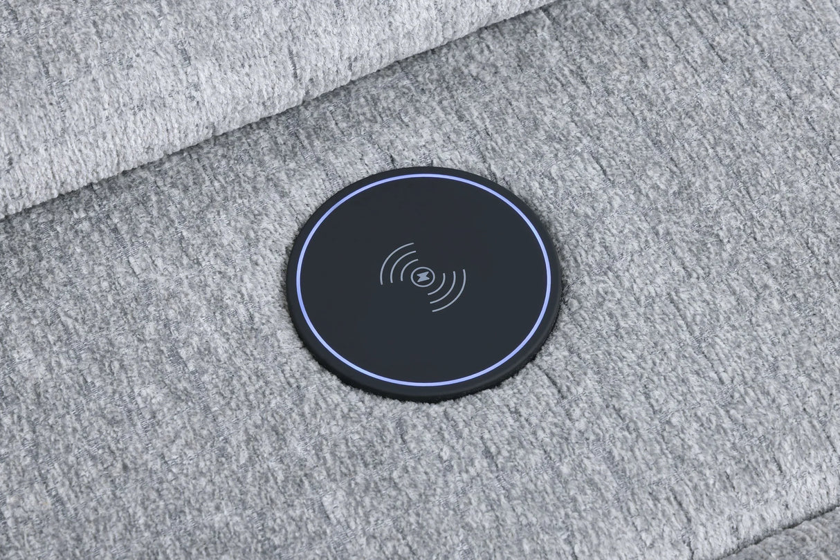 Fullar Modular Power Motion Sectional Sofa With Wireless Chargers And Speakers - Omega Lifestyles