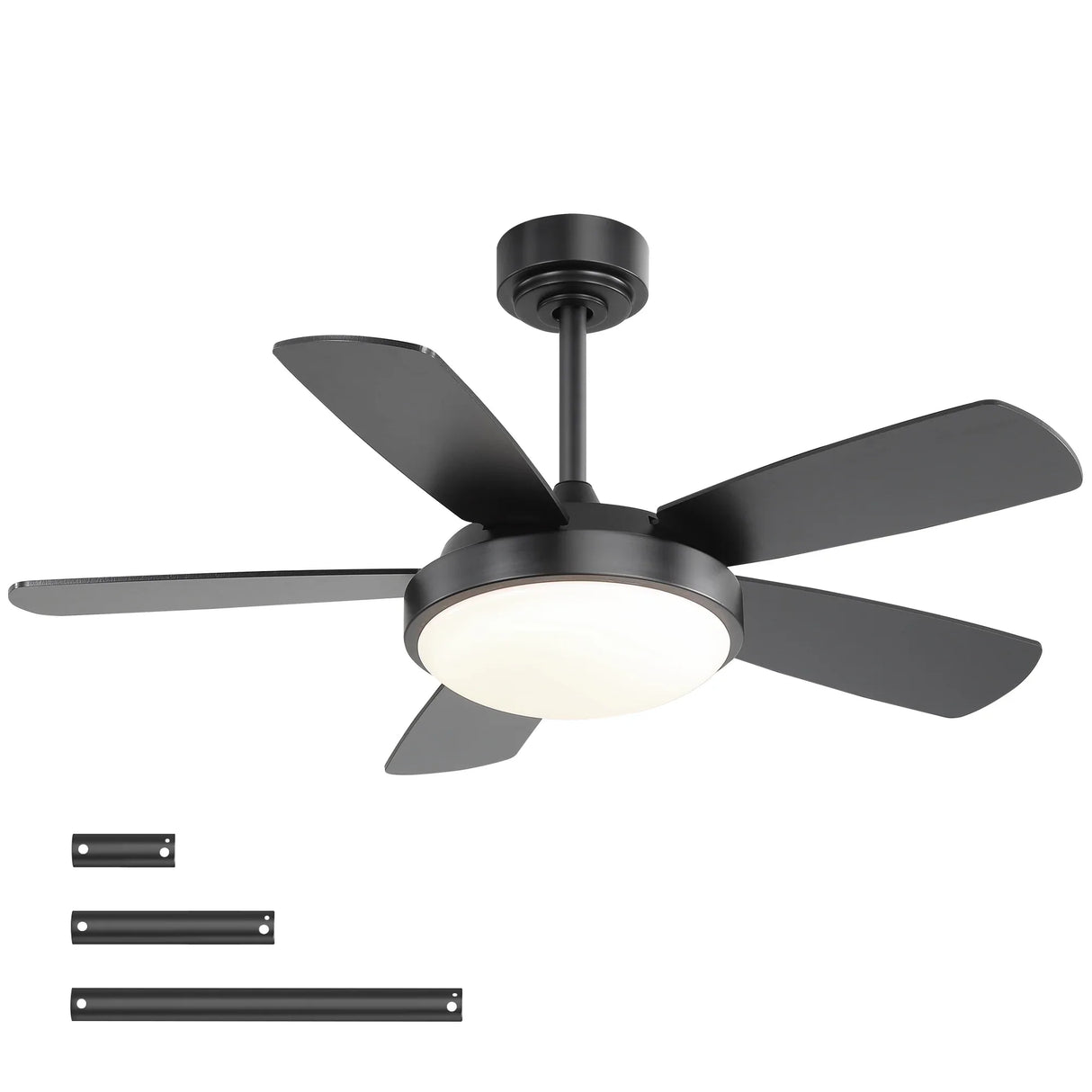 42-Inch Black MDF Blade Remote Control Ceiling Fan - Omega Lifestyles