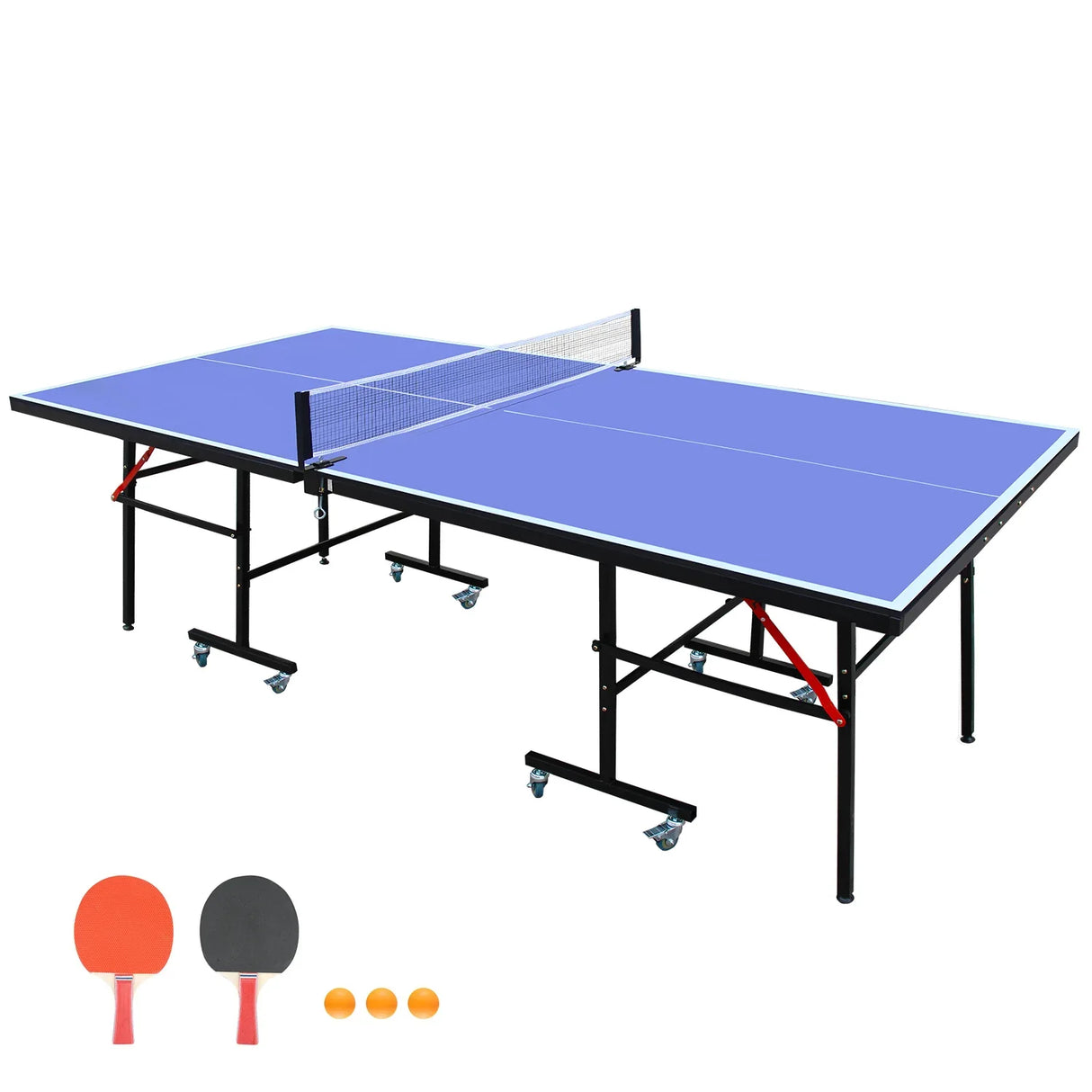 Competition Grade Foldable Indoor Table Tennis Ping Pong Table Set - Omega Lifestyles