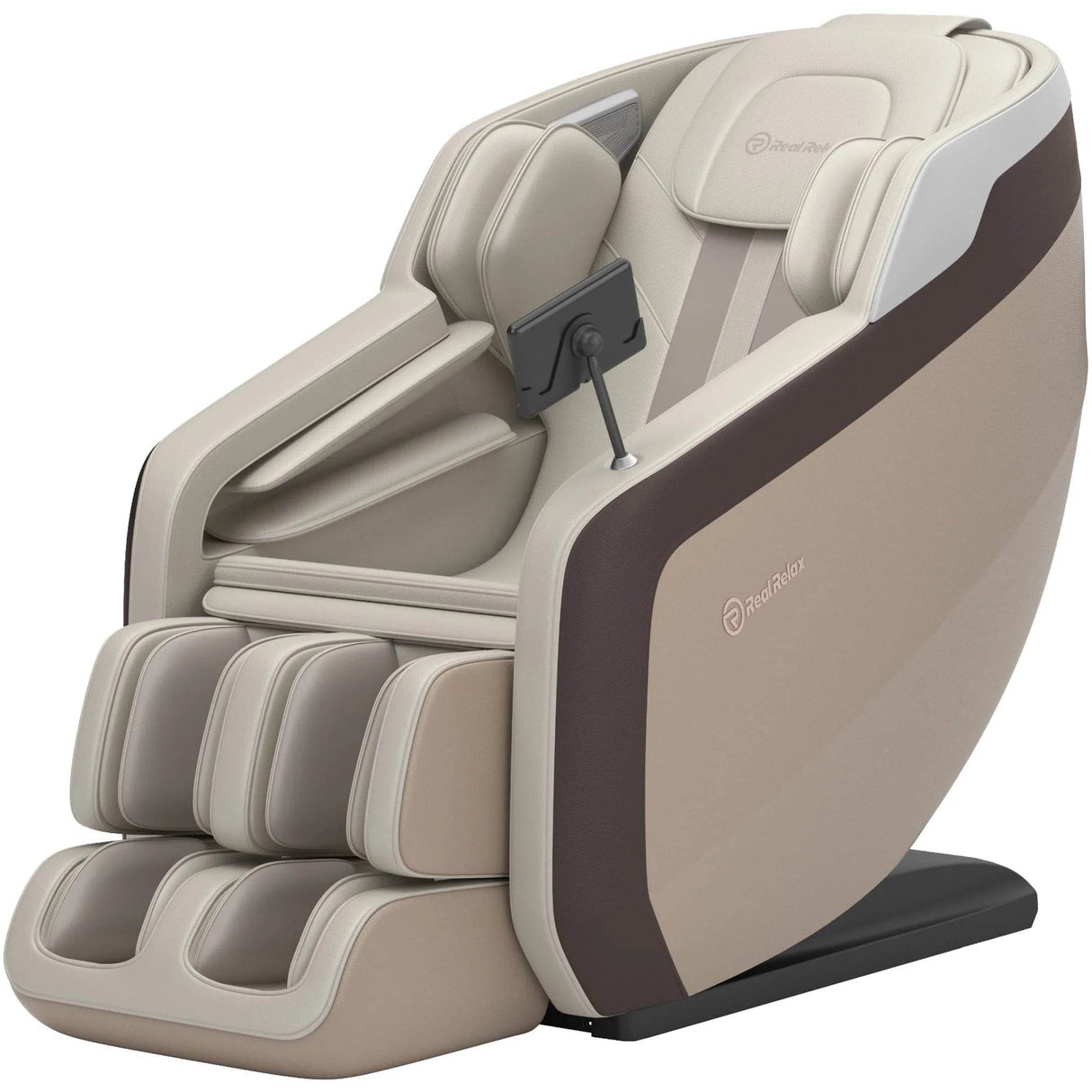 Full Body Massage Chair, Zero Gravity Sl-Track Massage Recliner with Yoga Stretch, Heating and Foot Massage, Brown